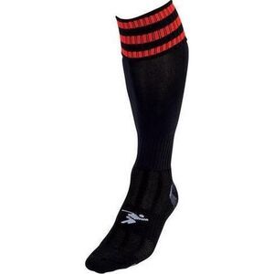Precision Unisex Adult 3 Stripe Pro Soccer Socks / Black/Tangerine